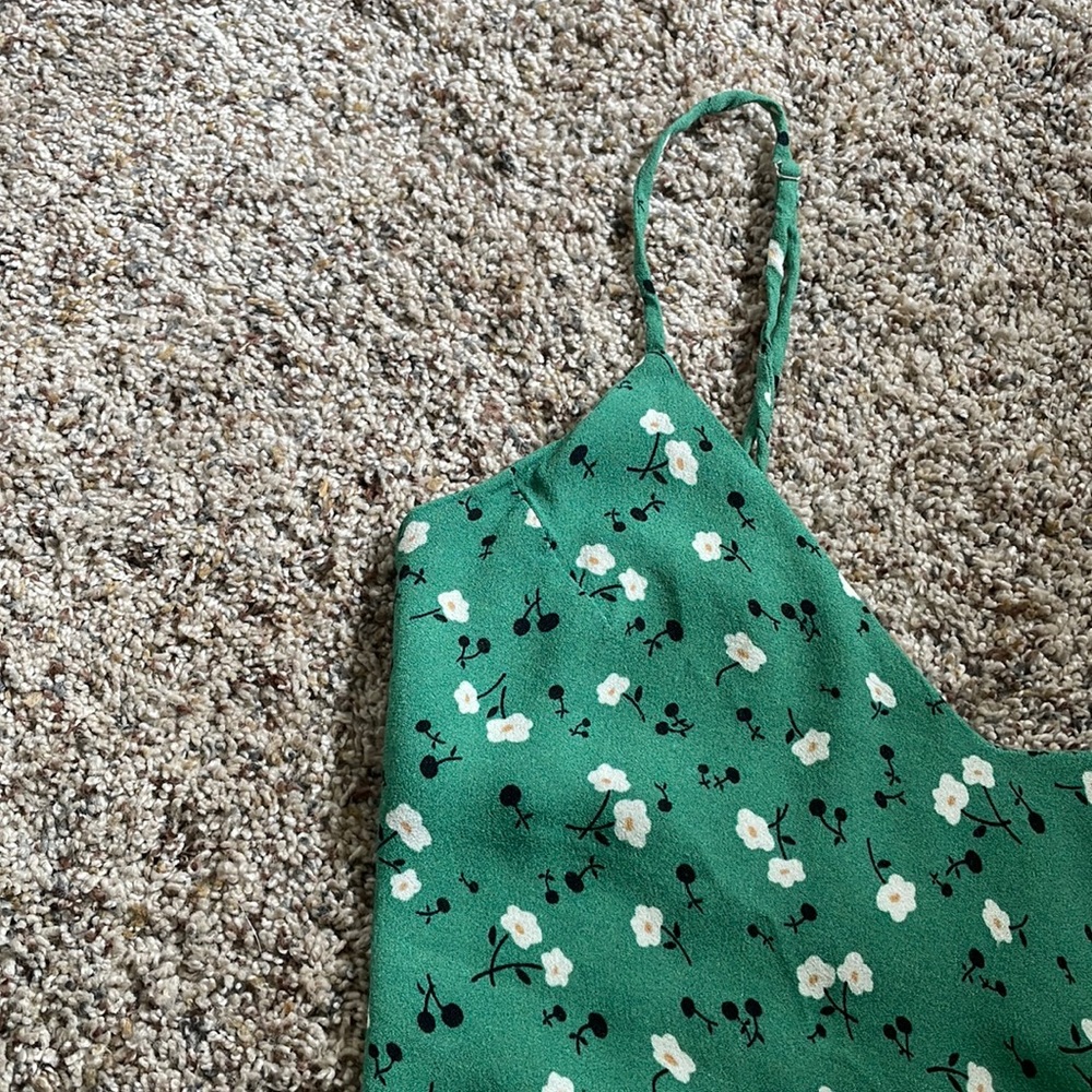 ❌Sold❌Reformation green floral midi slip dress size 6 - Picture 5 of 17